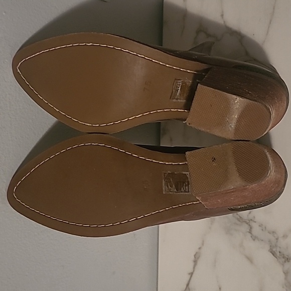 Jeffrey Campbell Cromwell Leather Ankle Boots Booties Sz 7.5 Brown Western Rodeo - Picture 14 of 16